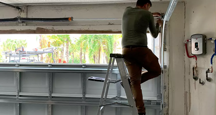 Garage Door Tension Spring Replacement in Richmond West, FL