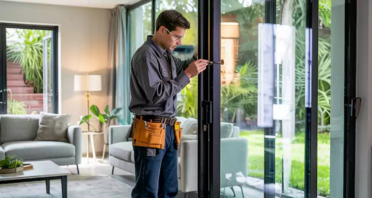 Sliding Door Jamb Lock Repair in Richmond West, FL